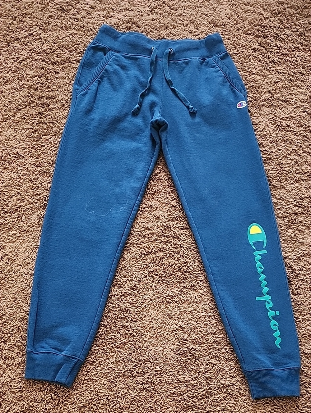 Champion Athletic Sweat Pants Blue Joggers - Size Small